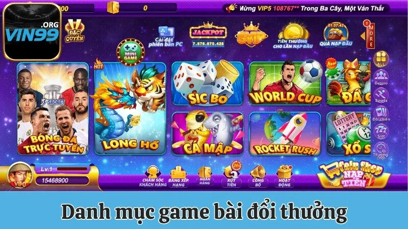Vin99 - Trang Chủ Cổng Game Đổi Thưởng Uy Tín Số 1 Châu Á 17 Danh mục game bài đổi thưởng