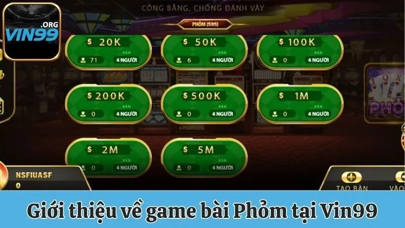Phỏm Vin99 - Bật Mí Chi Tiết Luật Chơi Và Cách Tính Điểm 1 Giới thiệu về game bài Phỏm tại Vin99