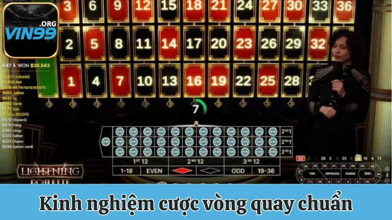 Roulette Vin99 - Tựa Game Hot Với Cách Chơi Đơn Giản 3 Kinh nghiệm cược vòng quay chuẩn, cơ hội thắng cao