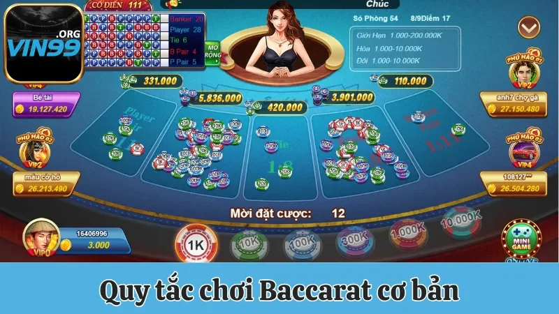 Baccarat - Tìm Hiểu Quy Luật Trò Chơi Và Các Cửa Cược 2 Quy tắc chơi Baccarat cơ bản mà người chơi cần biết