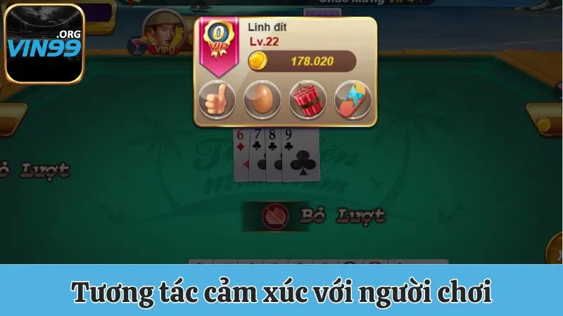 Tương tác cảm xúc cùng người chơi khác trong game